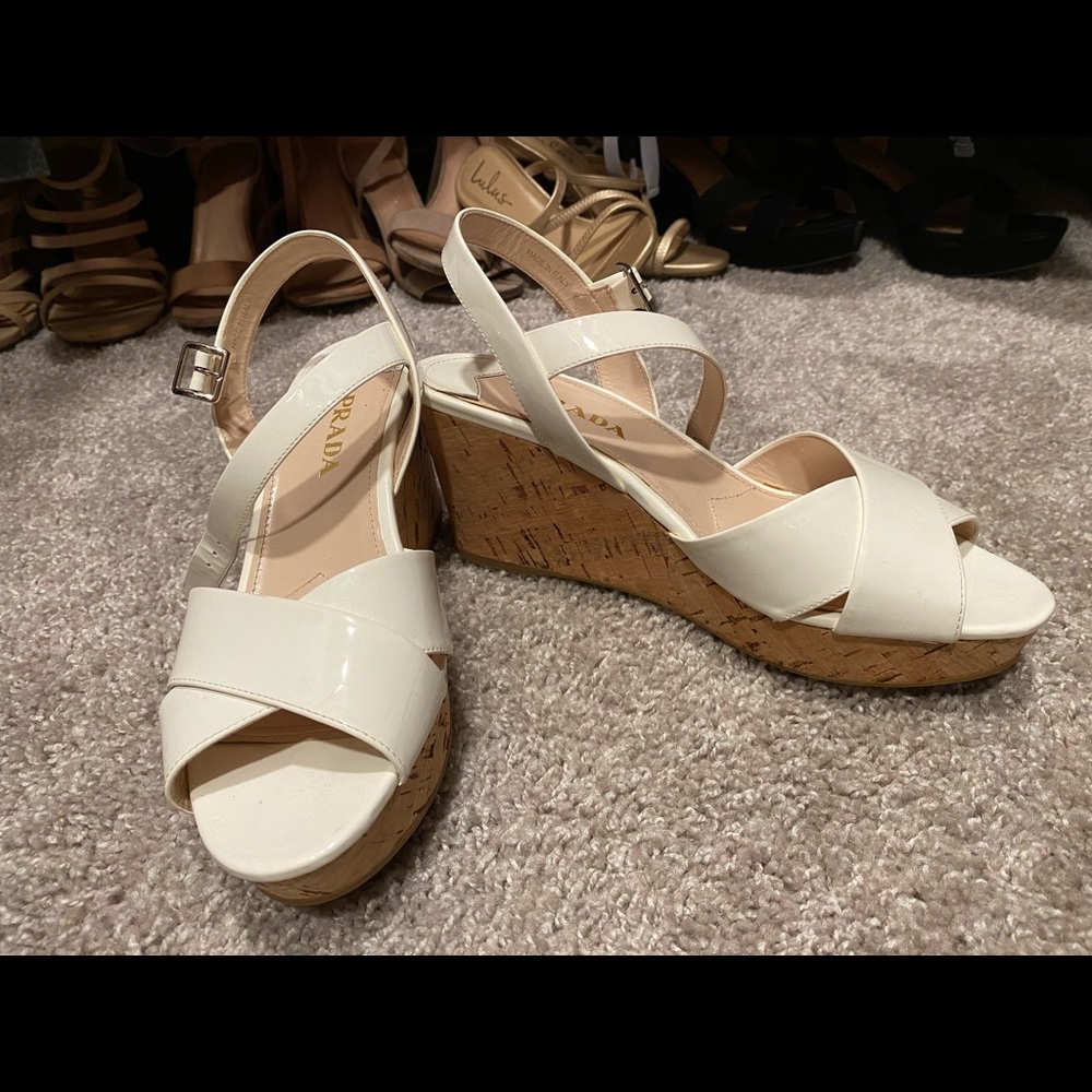 Authentic Prada Wedges
